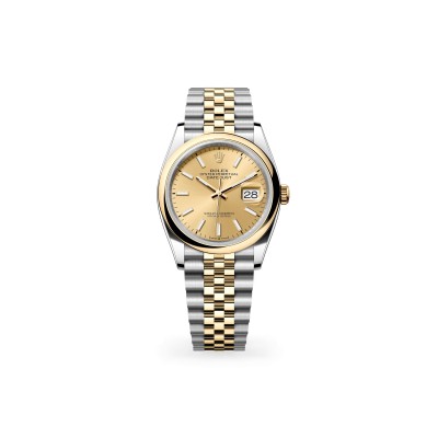 ROLEX DATEJUST 36 OYSTER, 36 MM, OYSTERSTEEL AND YELLOW GOLD M126203-0015